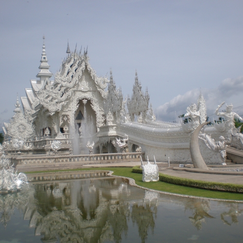 Witte tempel bij Chiang Rai